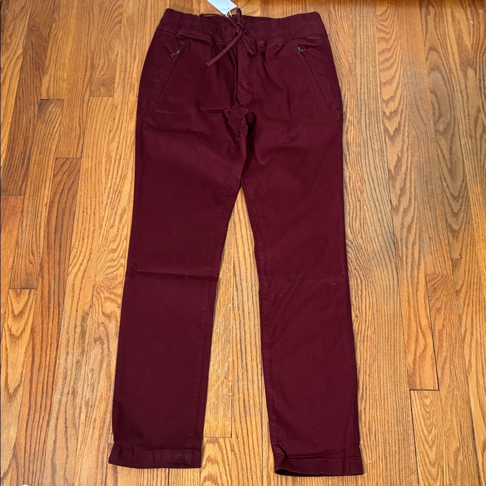 Cotton Citizen‎ Simon Pant Drawstring Brick Red Men's size M NWT